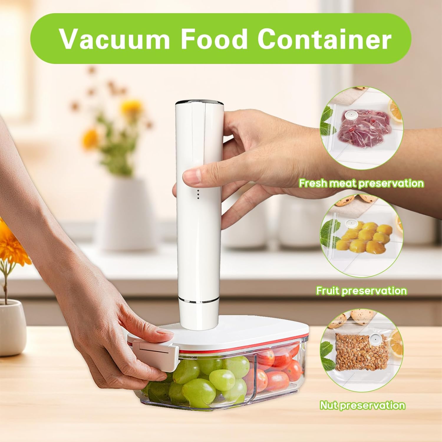 Food Vacuum Sealer Machine - 진공 밀봉기 휴대용 진공 밀봉기(5개의 진공