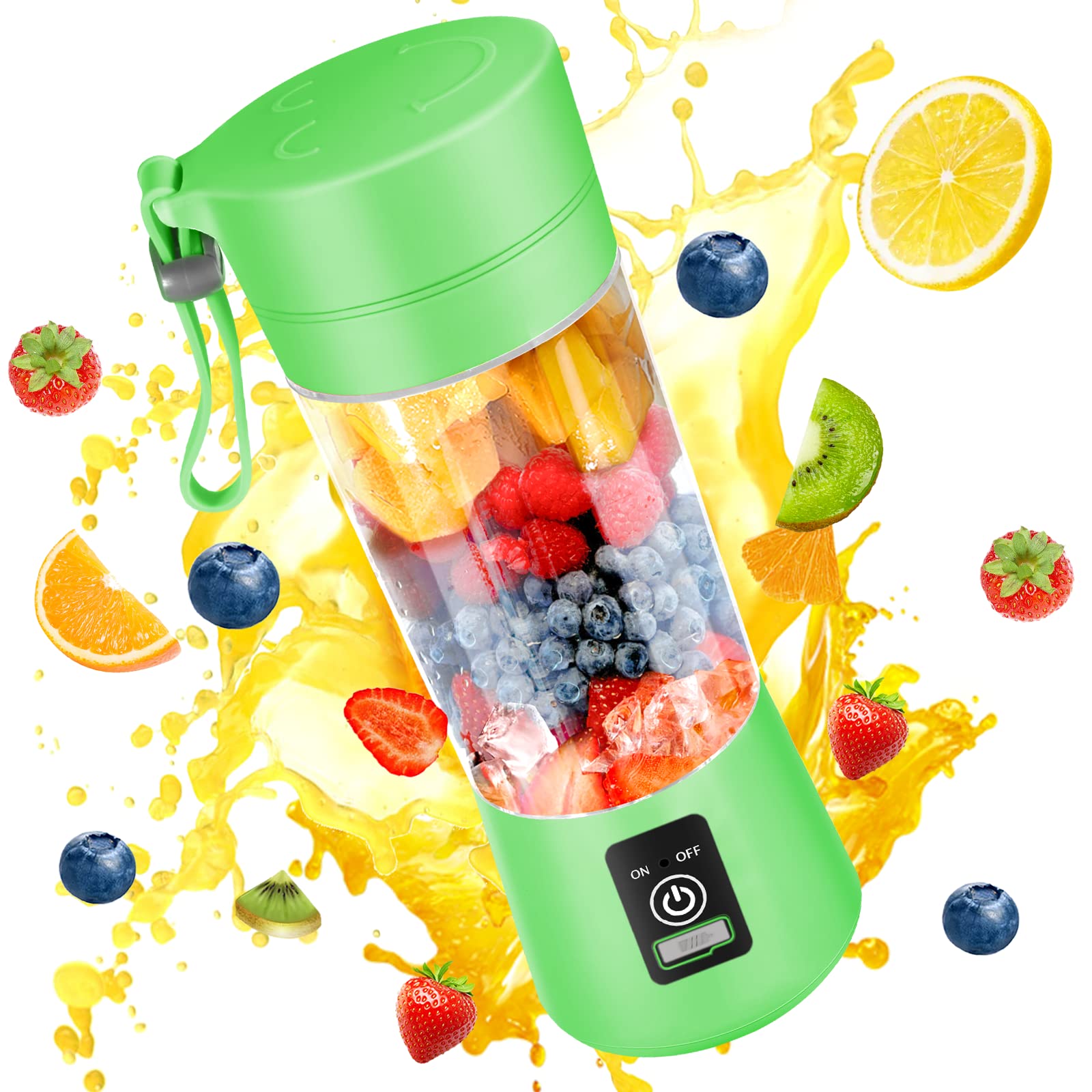 휴대용 미니 전기 Juicer 380ml 휴대용 스무디 - Portable Blender Usb Rechargeable 리뷰 및 가격