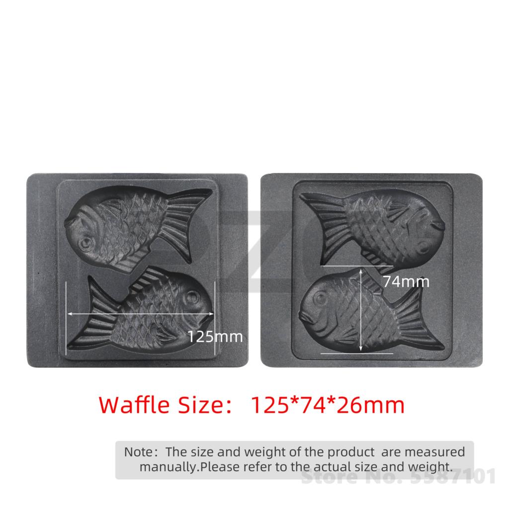 스테인레스 스틸 가스 타이야키 기계 2 Pcs Nons - Mini Waffle Maker Machine 리뷰 및 가격