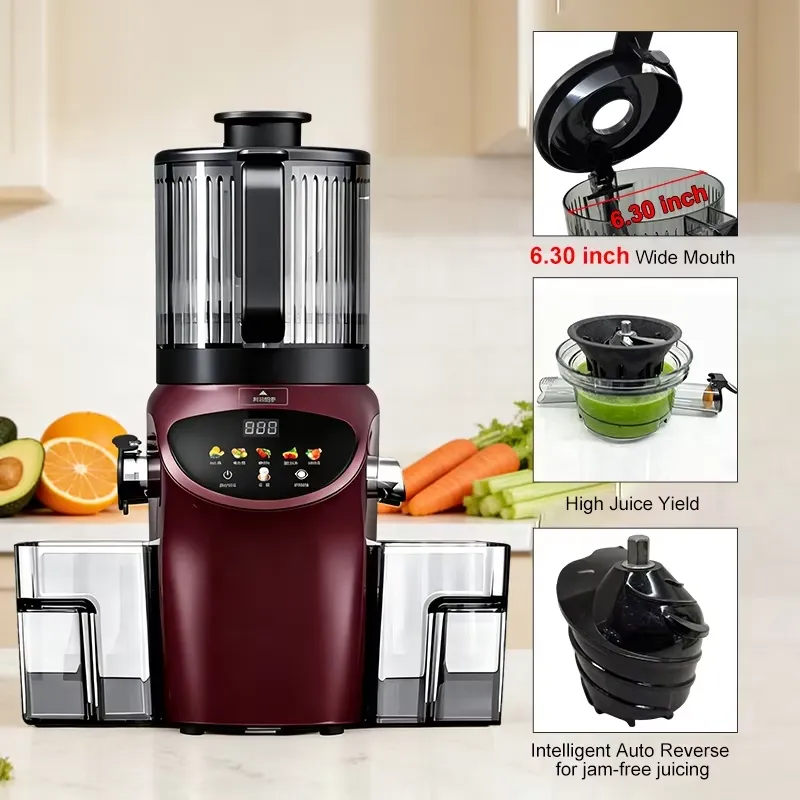 고급형 전기식 6.30인치 초대형 투입구 냉압착 착즙기 - Electric Slow Juicer Cold Press 리뷰 및 가격